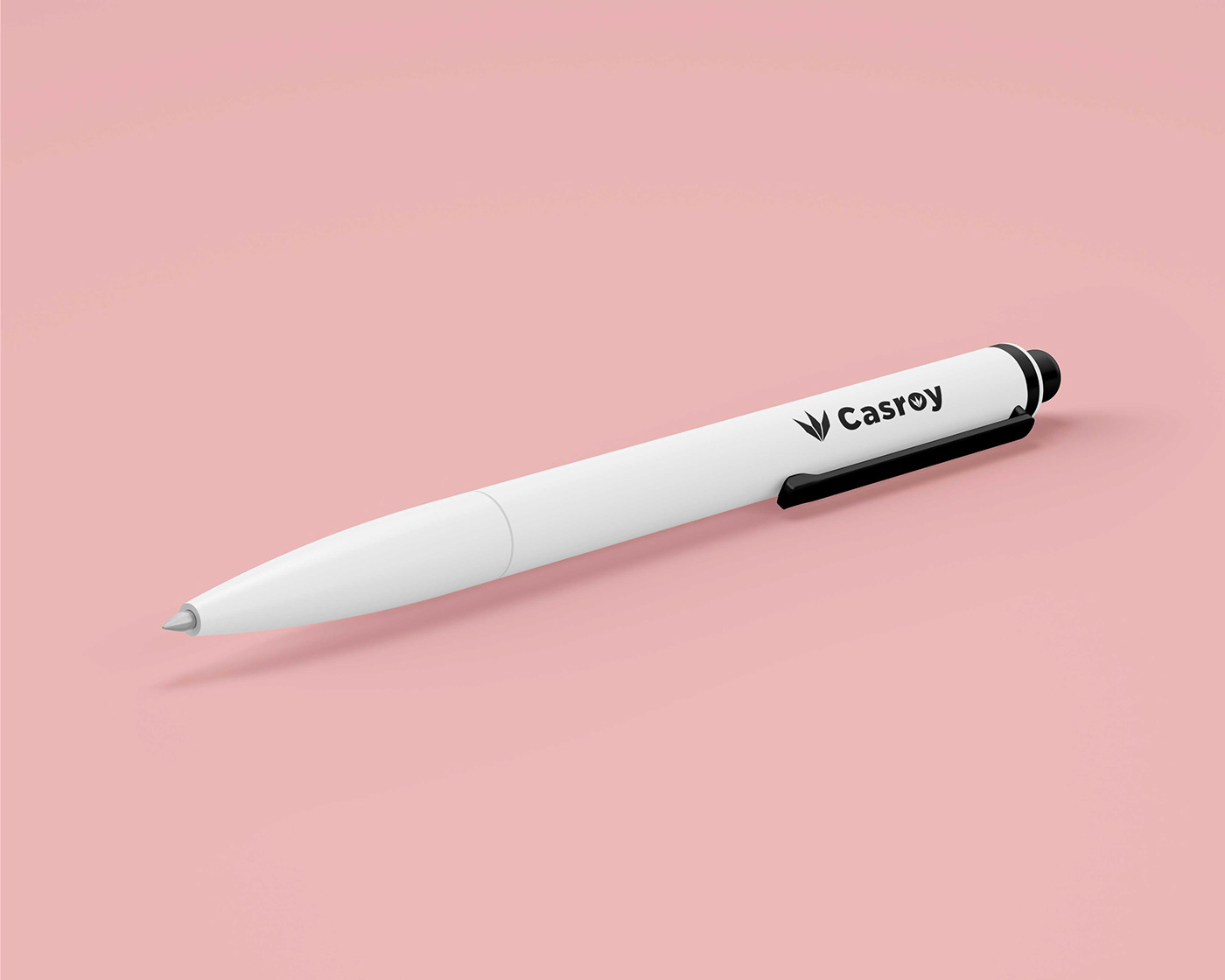 Image contains: Branded pen design representing Casroy by Humza DZN.