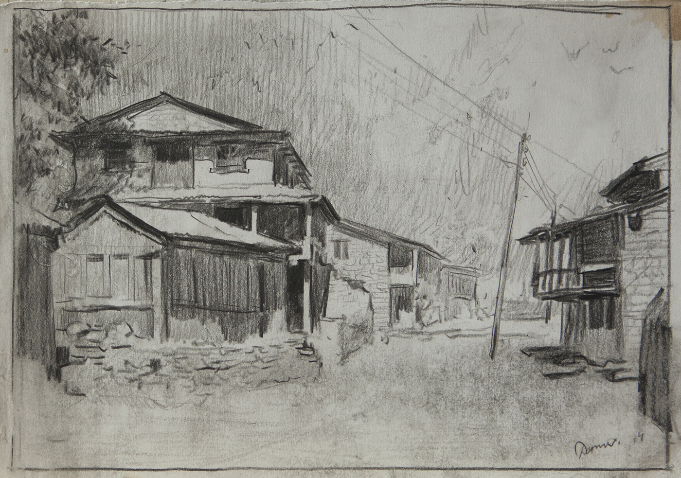 danilmariia sketch Drawing  nepal Landscape