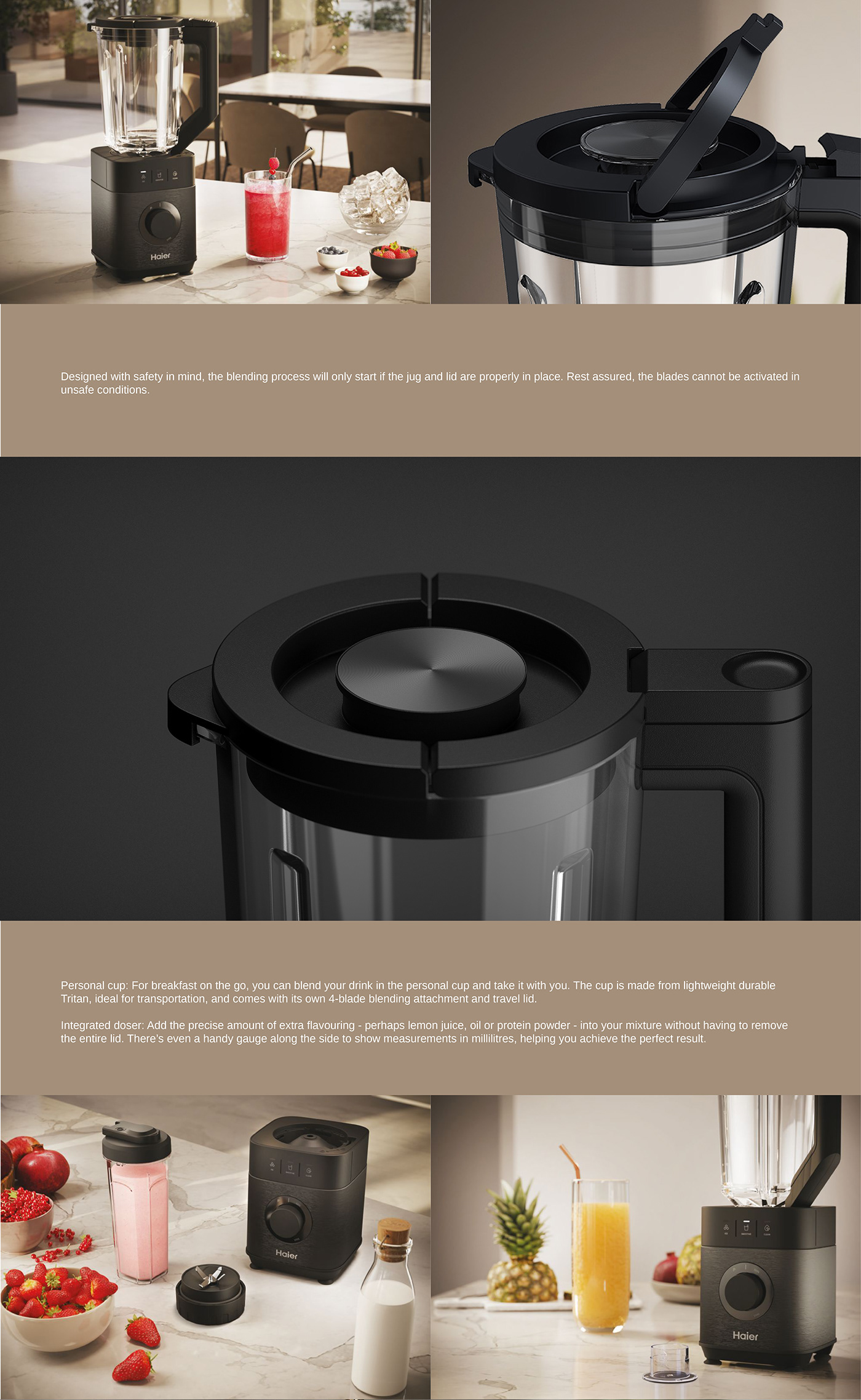 industrial design  product Render visualization Interface knob brushed metal Kitchen Appliance blender device