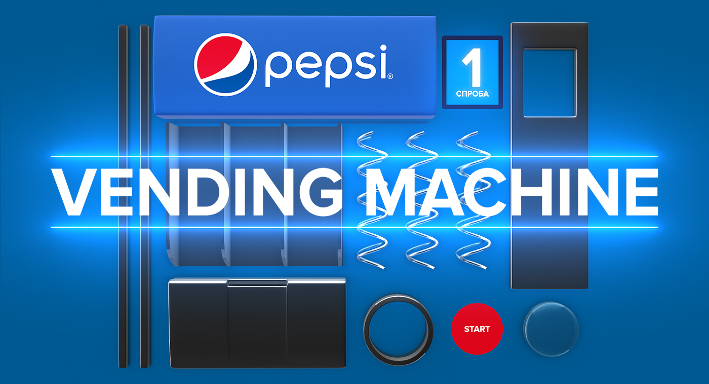 pepsi app application design game Gaming promo UI/UX user interface visualization