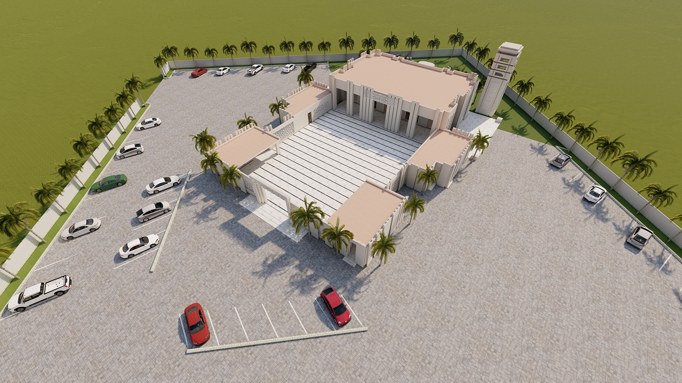 Mosque Design architecture interior design  visualization 3D Render exterior