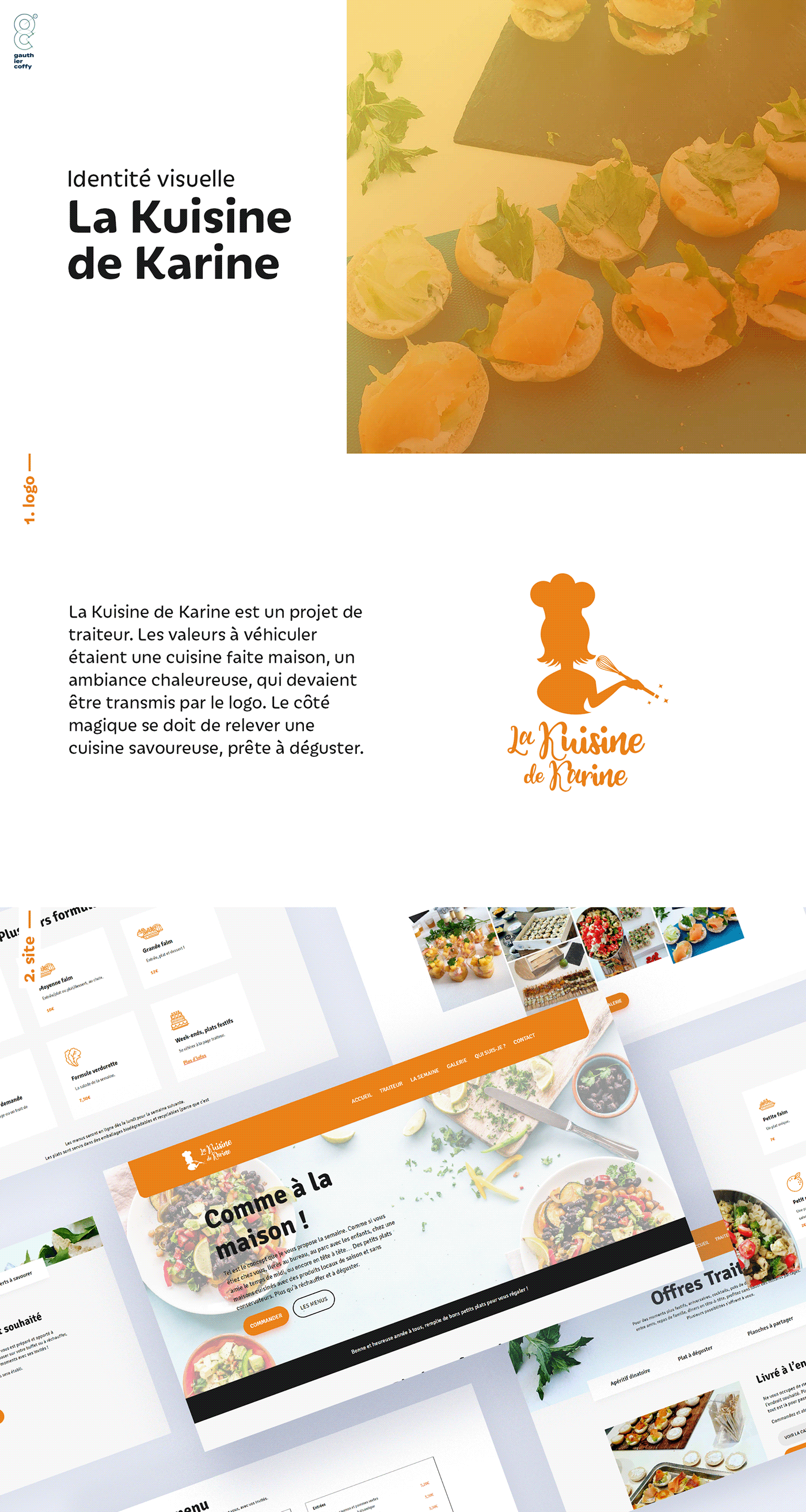 cooking cook cooker traiteur logo visual identity