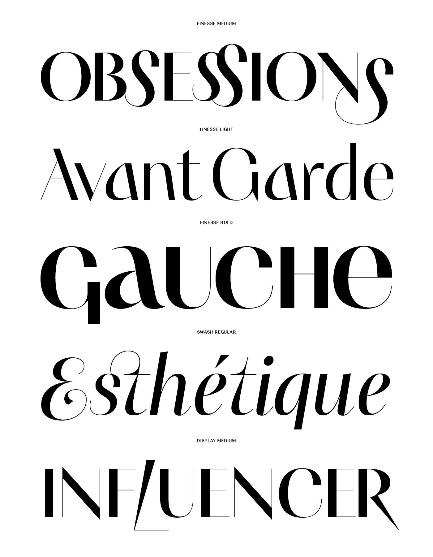 Typeface font Humanist elegant edgy multiscript sans serif fashionable Fashion  simple