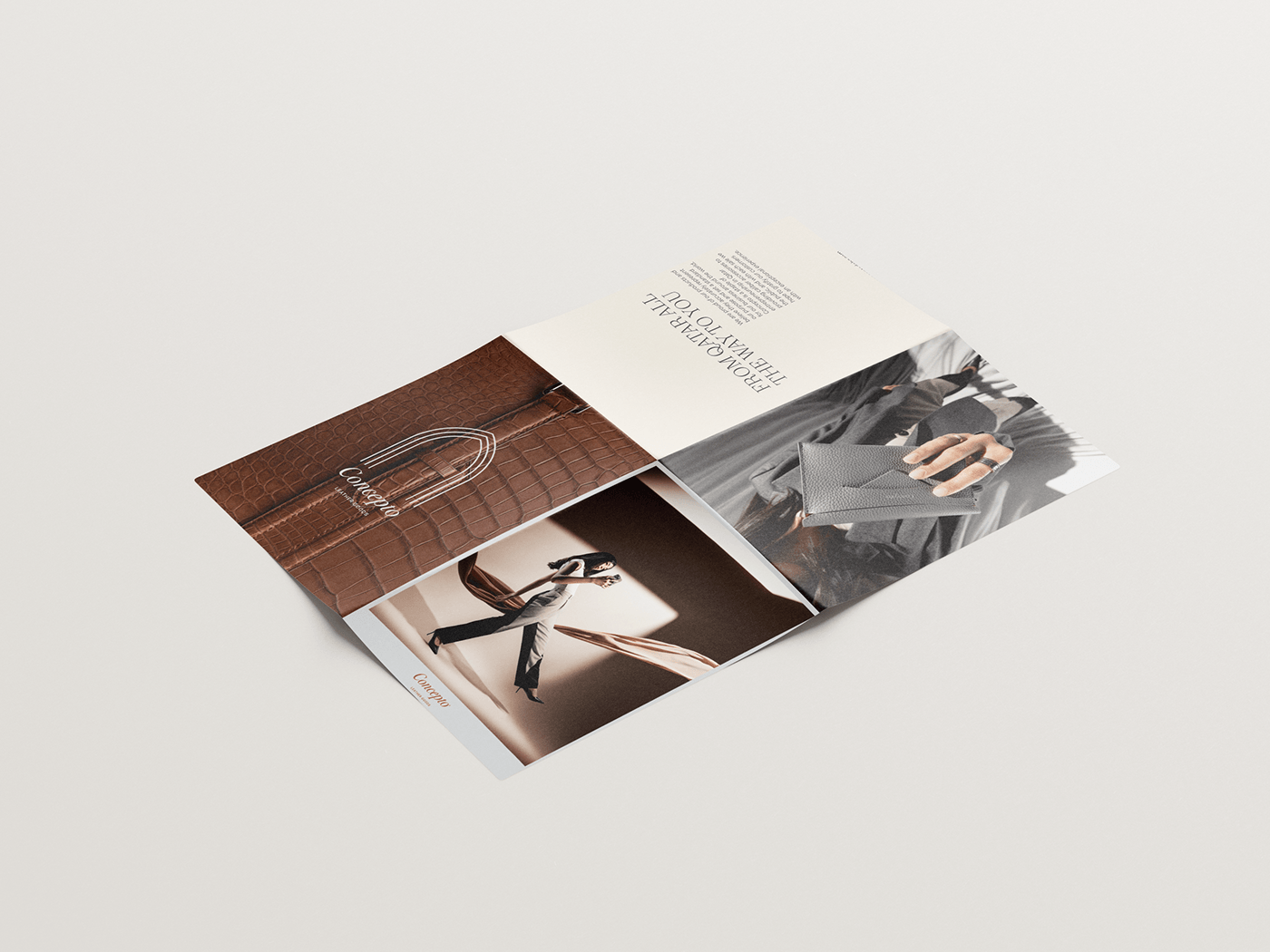 brochure print contemporary stylish modern Layout flyer editorial Fashion  beauty