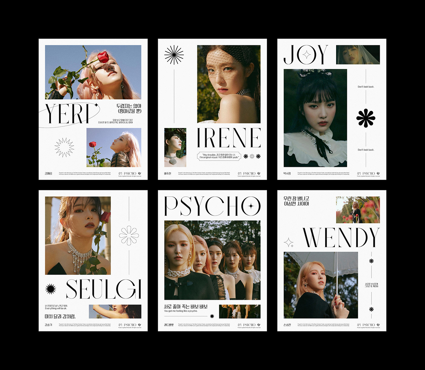 Red Velvet "Psycho" Poster Collection