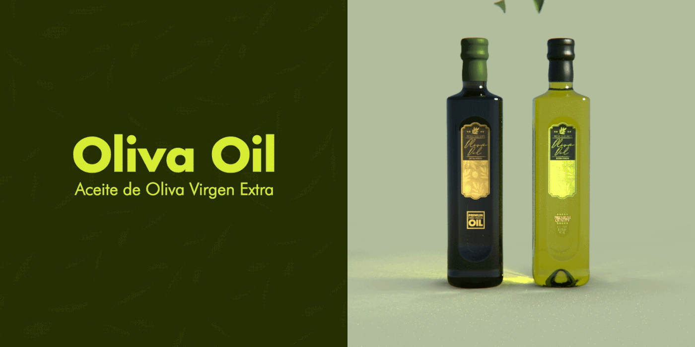 Cruzigrama 3D bottle cinema 4d Food  God green jesus oil olive