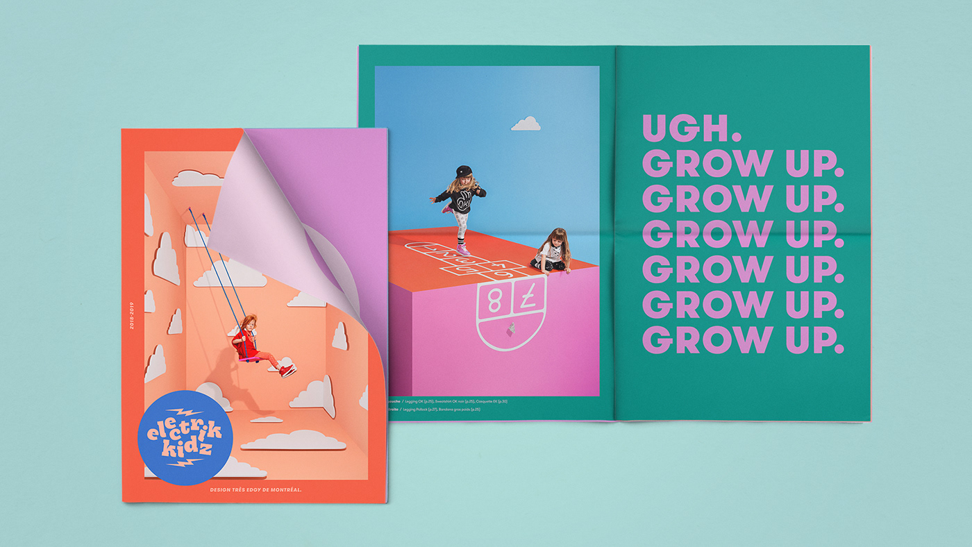 design kids branding  ad photo setdesign colors