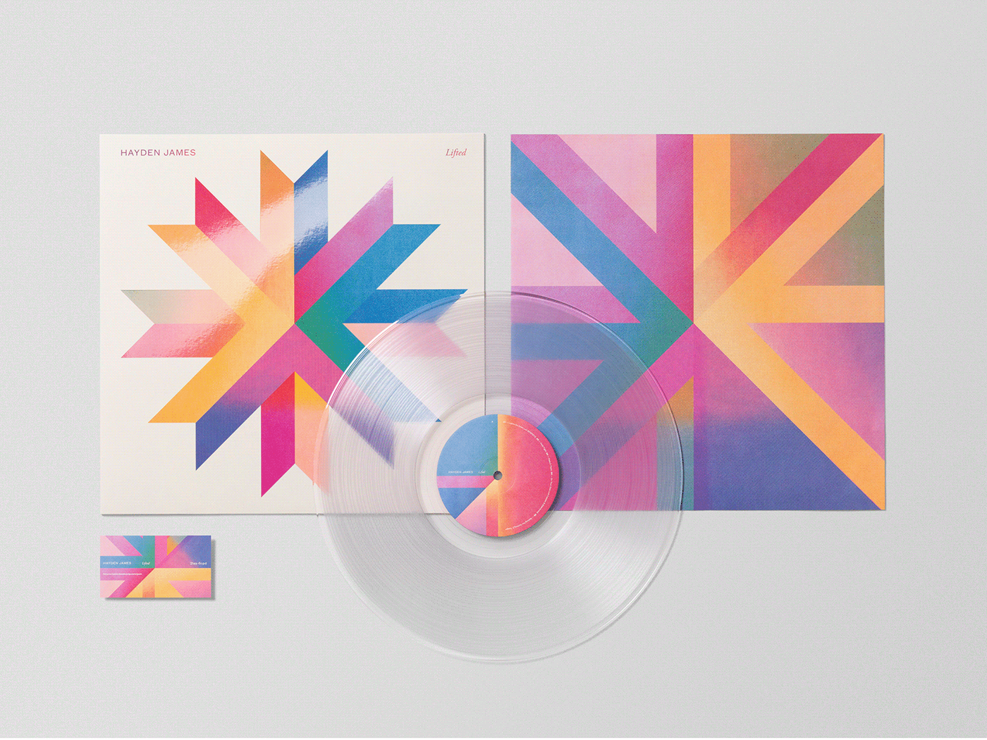 Album art design graphic hayden jack james record vanzet vinyl