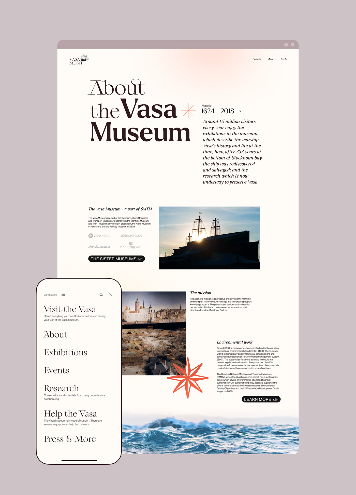 historical homepage museum redesign Responsive UI ux Web Web Design  Website