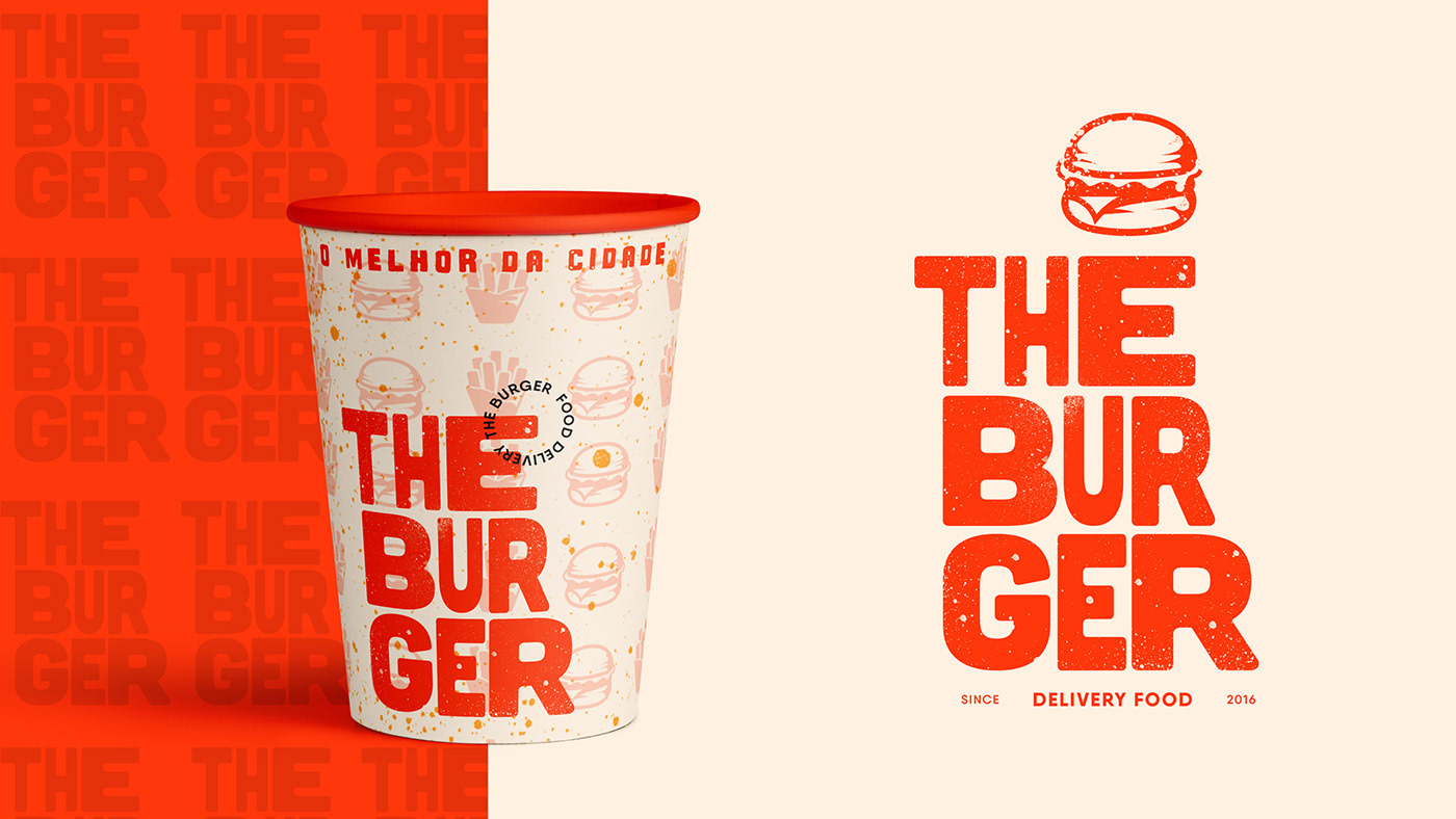 burger Delivery Food design gráfico identidade visual logo projeto fictício fastfood Food  restaurant