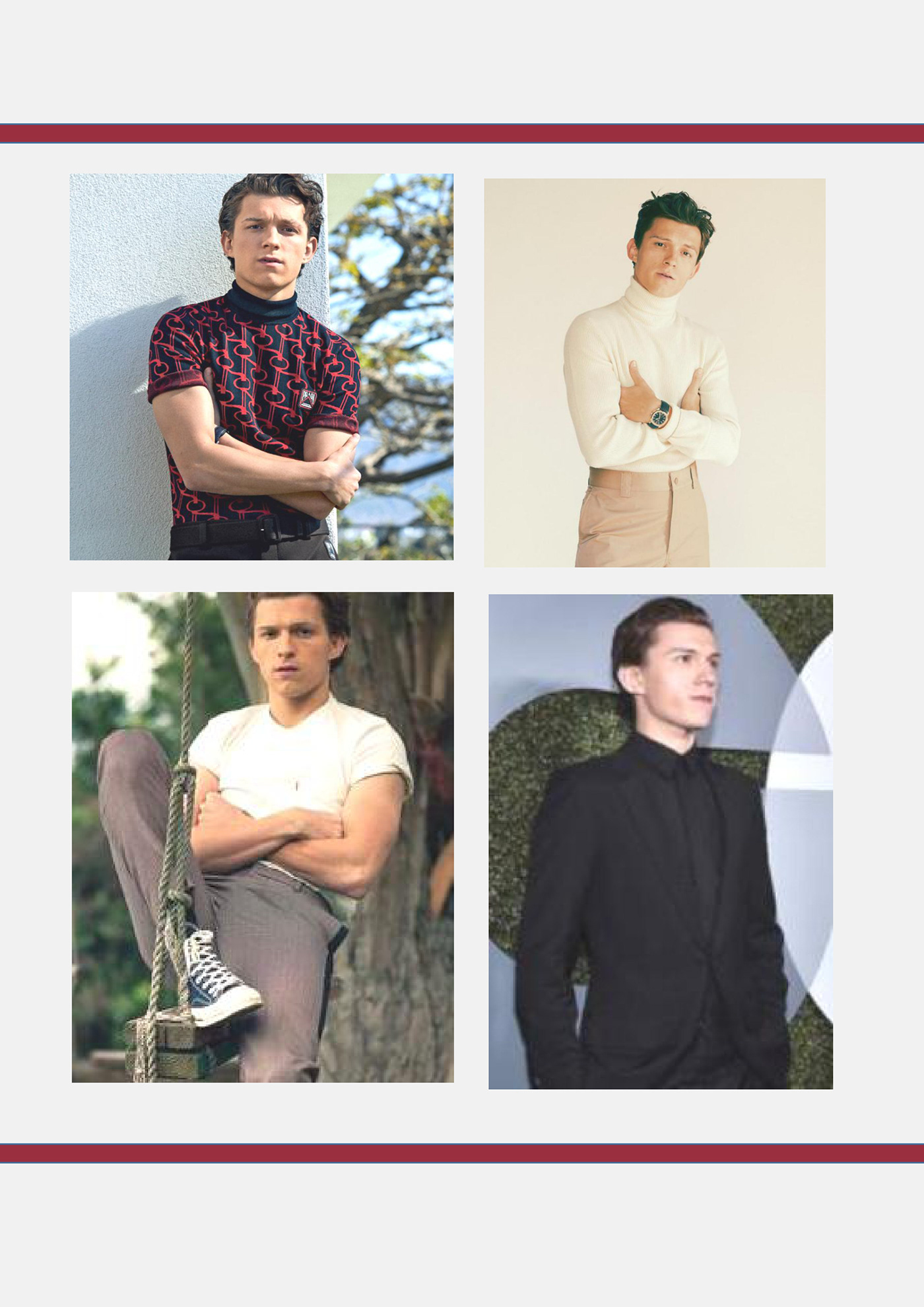tom holland Style client board client profile styling  Apparel Design fashion design Clothing Fashion 