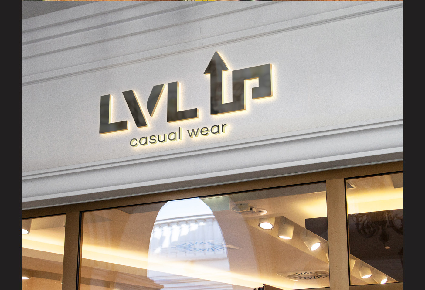 logo design brand clothes Level redesign شعار تصميم