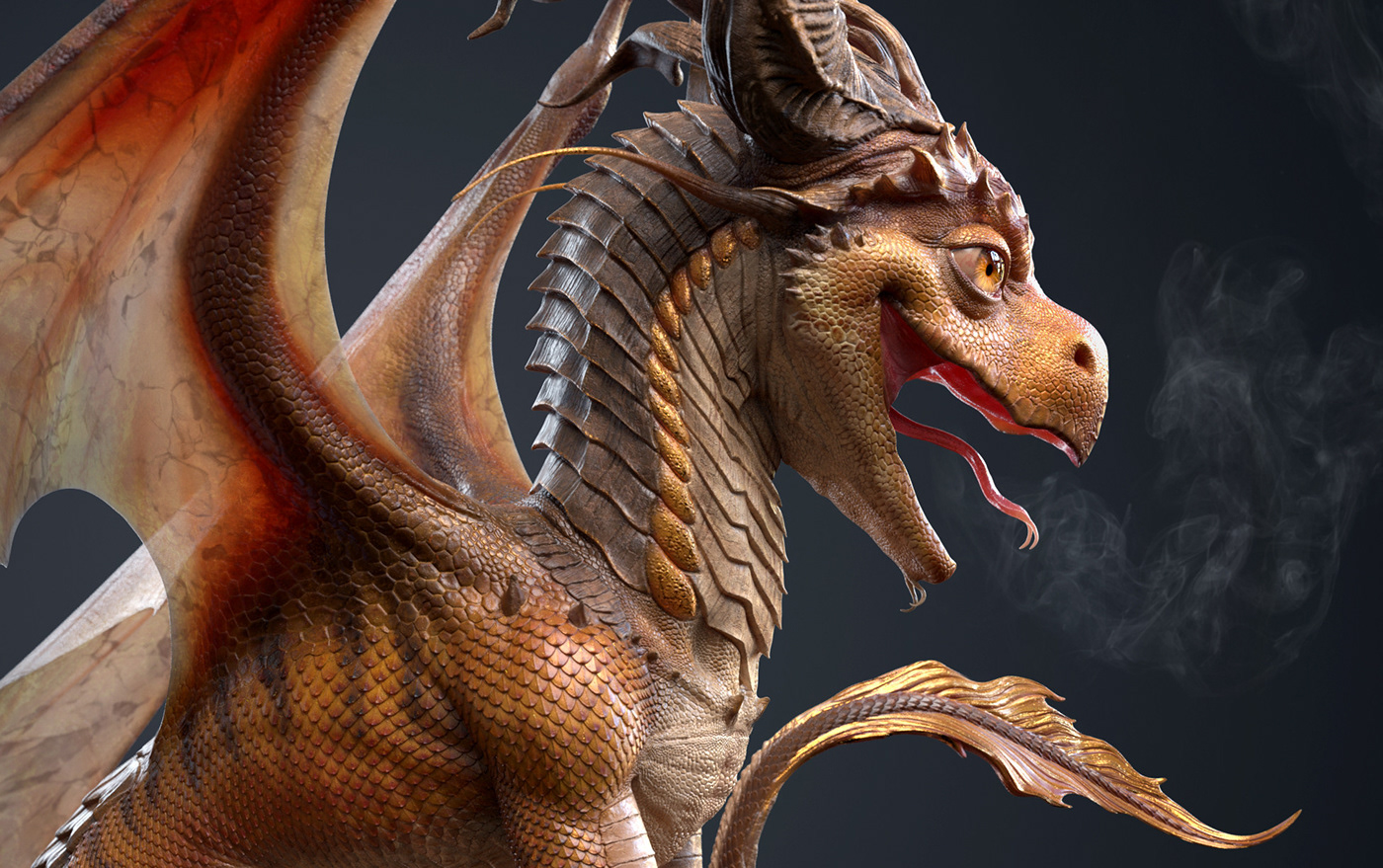 3D 3d art 3d modeling Character dragon fantasy Digital Art  concept realistic