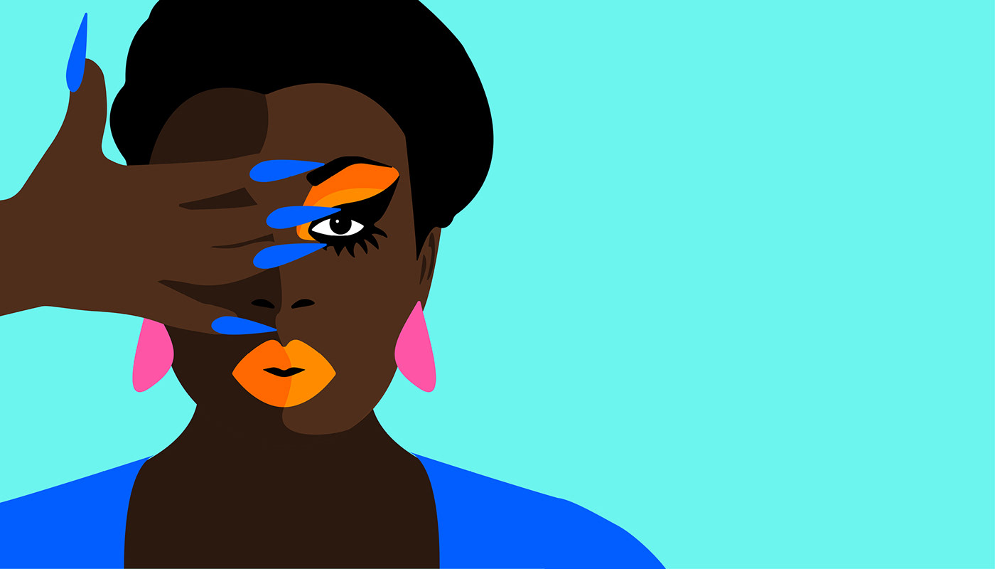 color colorful digital flat ILLUSTRATION  Illustrator pop portrait vector women