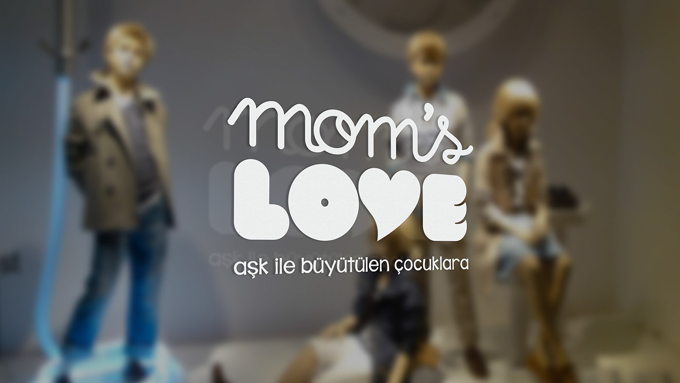 mom Love logo kurumsal kimlik Corporate Identity hatay shop Magaza kid çocuk alışveriş  Shopping