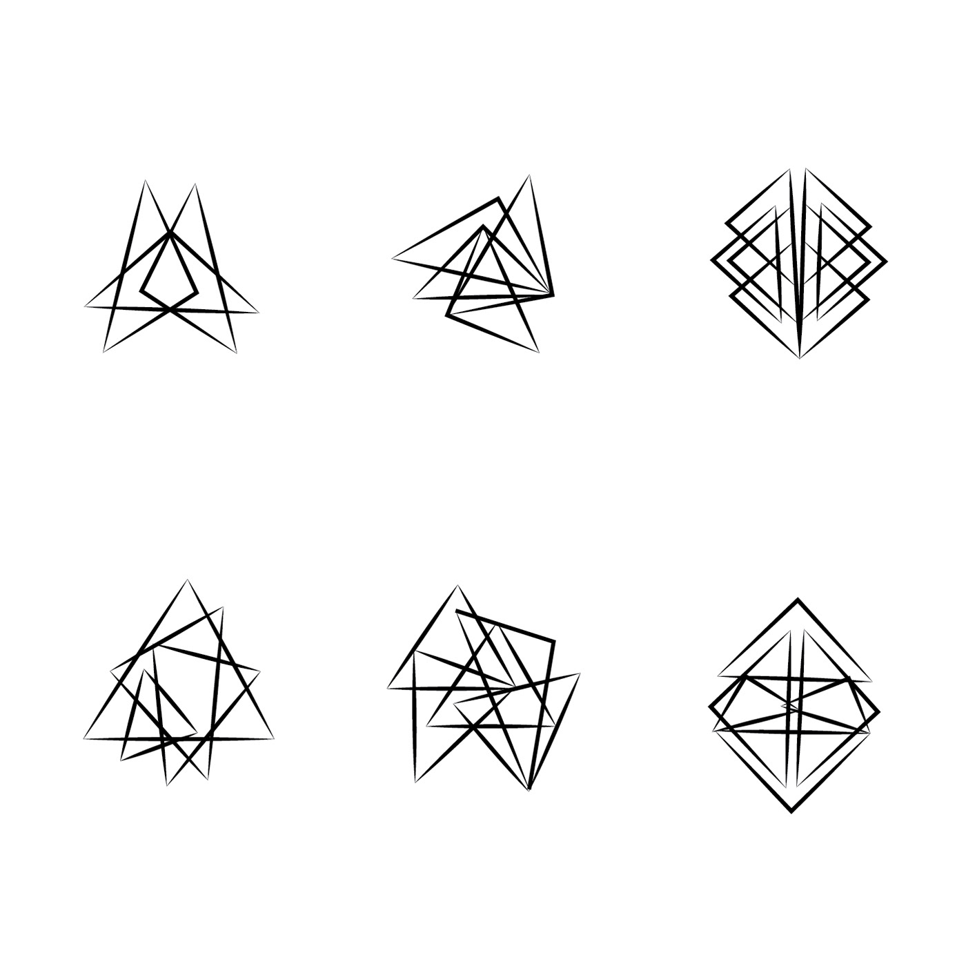 abstract logo design logo triangle