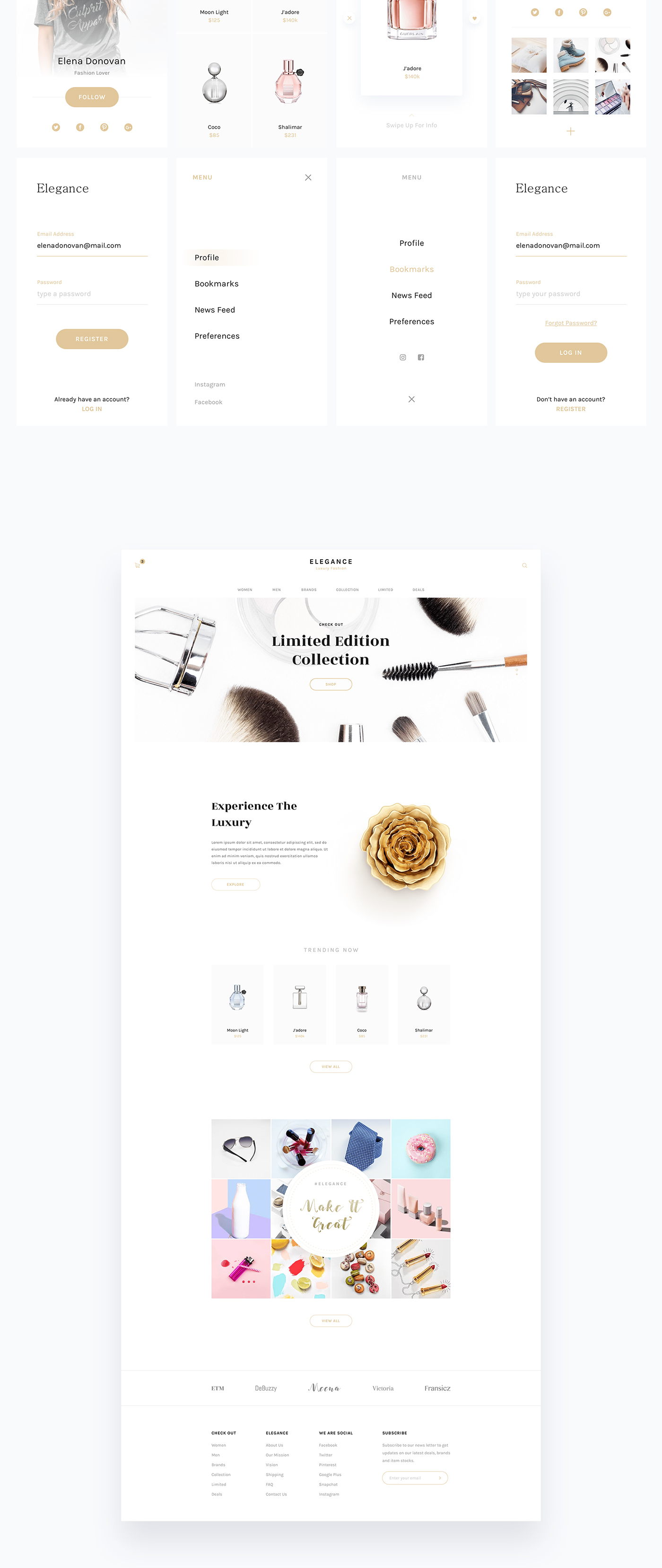 ui kit Web mobile Interface app design market Ecommerce sketch product