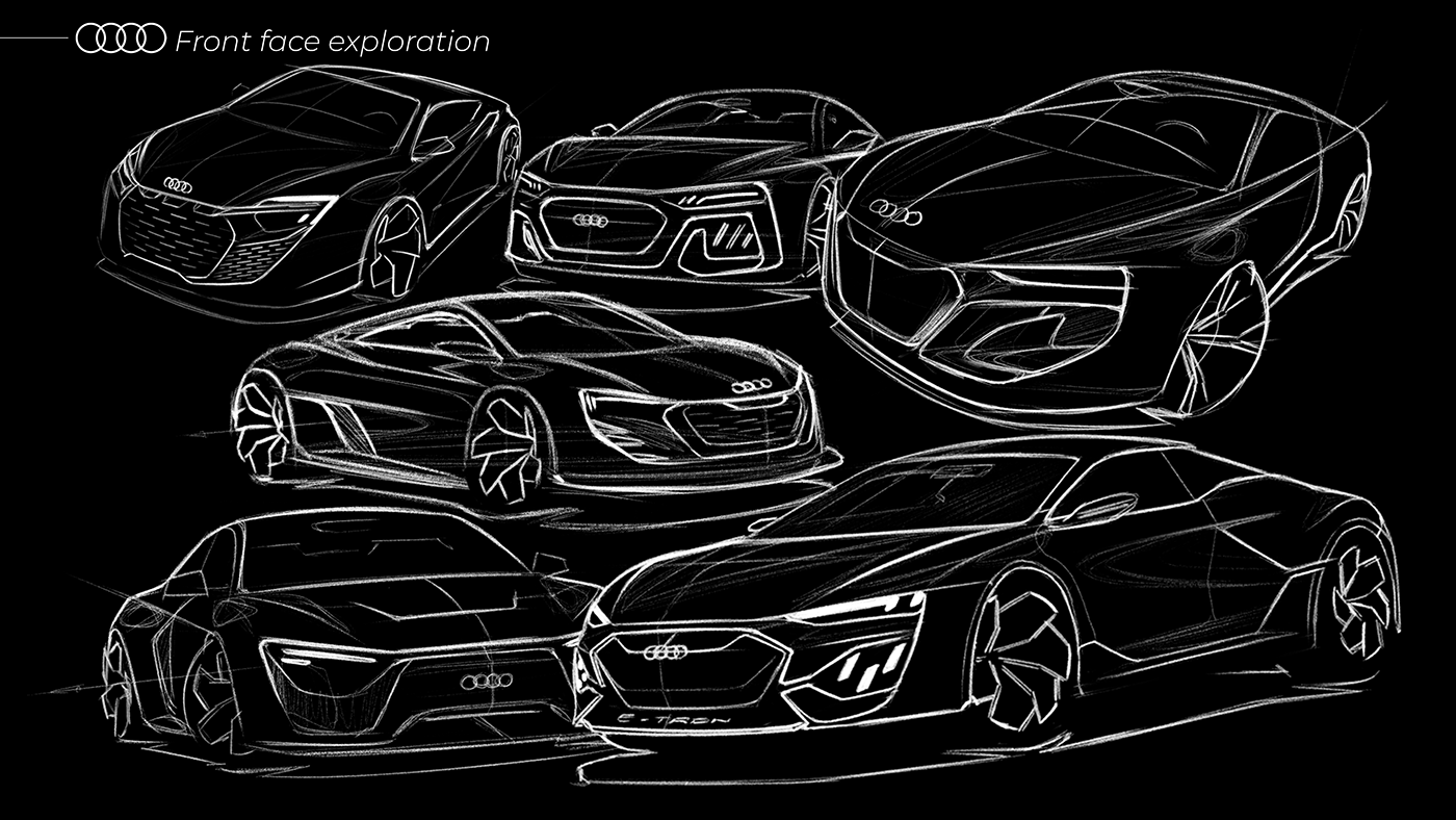 Audi automotive   car design concept design industrial design  industrial design sketch photoshop sketches sketching Transportation Design