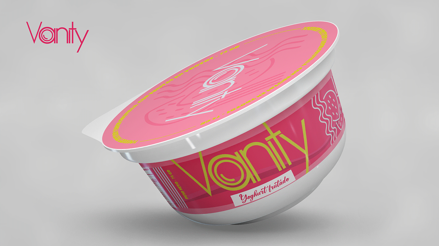 design packaging design Yoghurt Packaging product design  vanity envase de yoghurt graphi designer