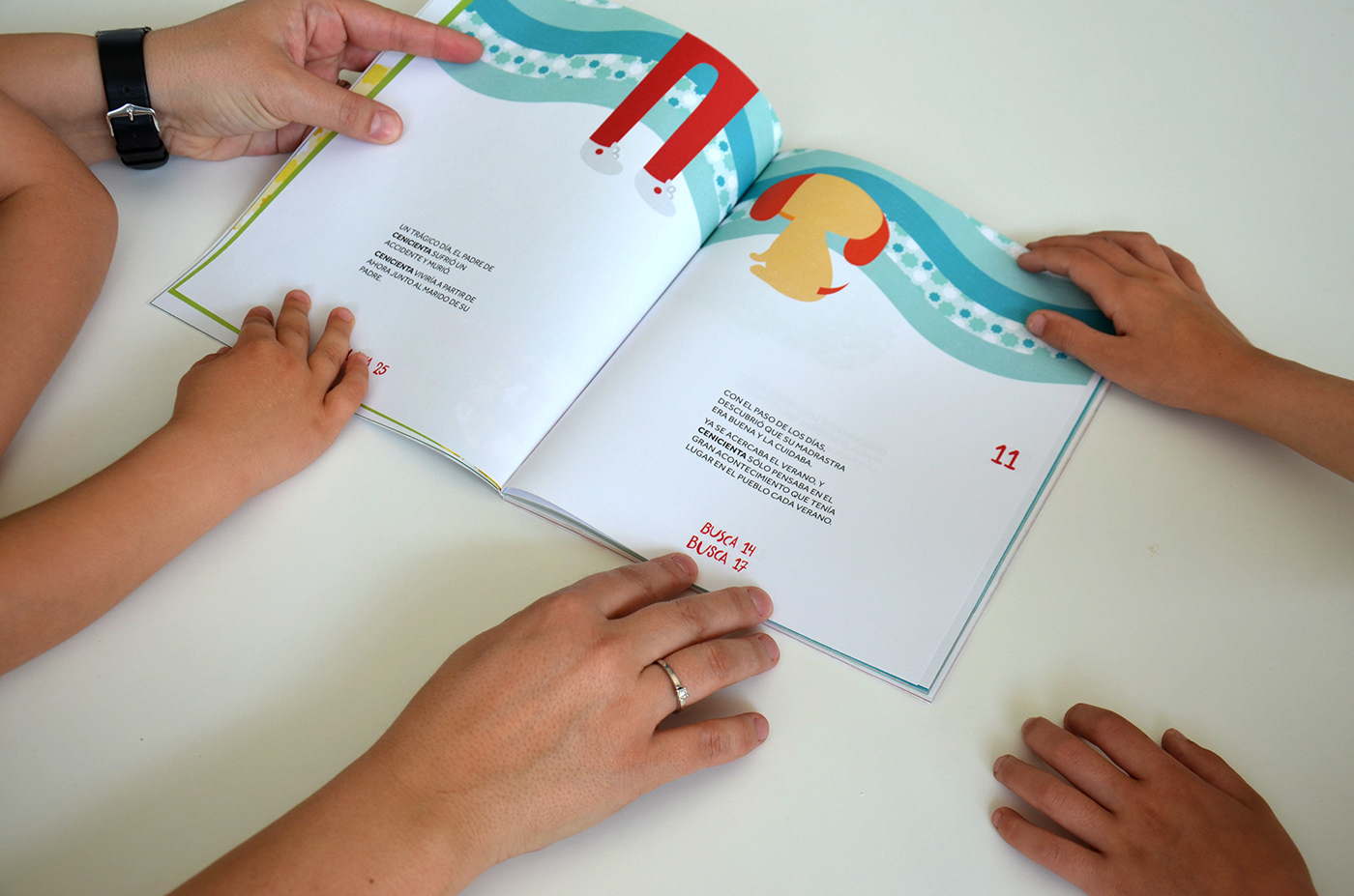 cenicienta ilustracion diseño infantil editorial coeducación feminismo Librojuego diseño gráfico
