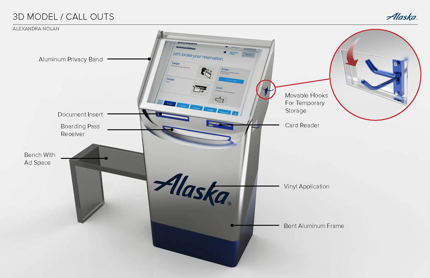 airport Alaska Airline Airport design Kiosk