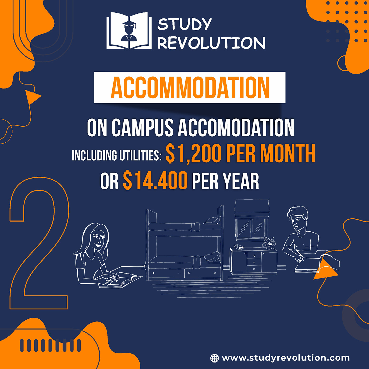 Know about each and every detail related to on campus accommodation – what is the fees, addition fee
