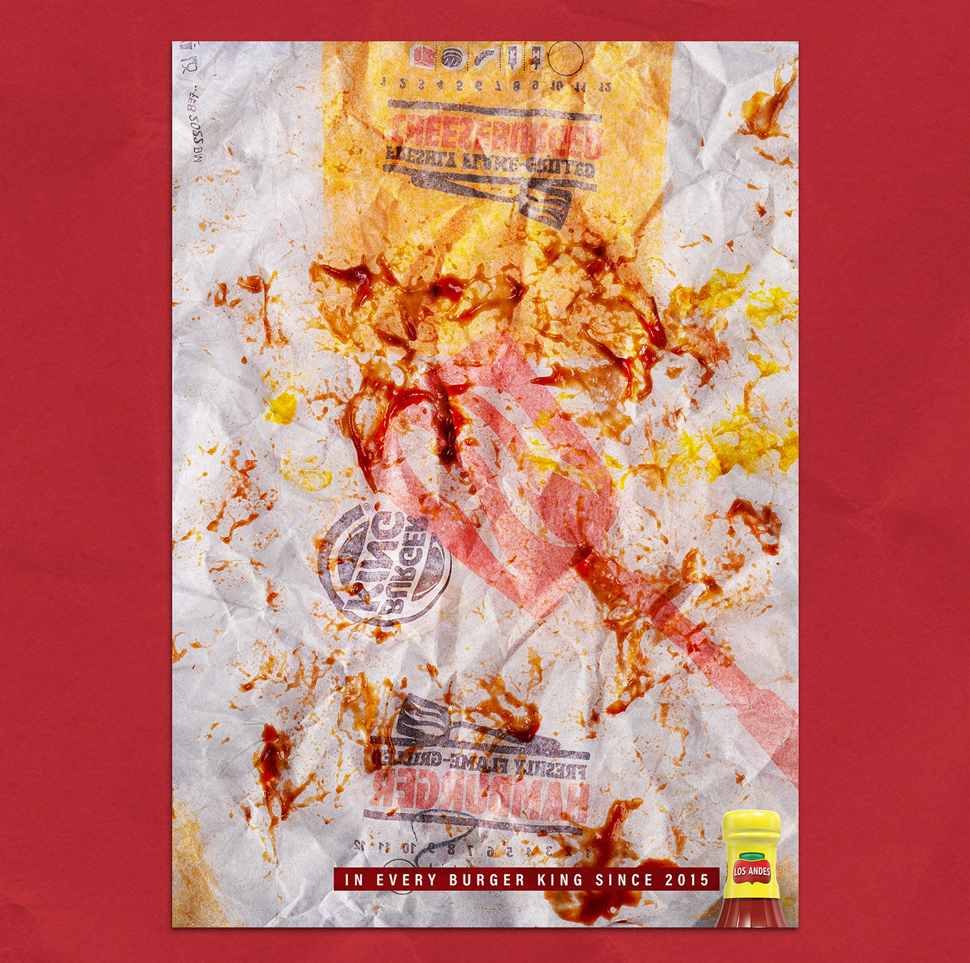 ad Advertising  Burger King Ecuador los andes mcdonald's photo print sauce