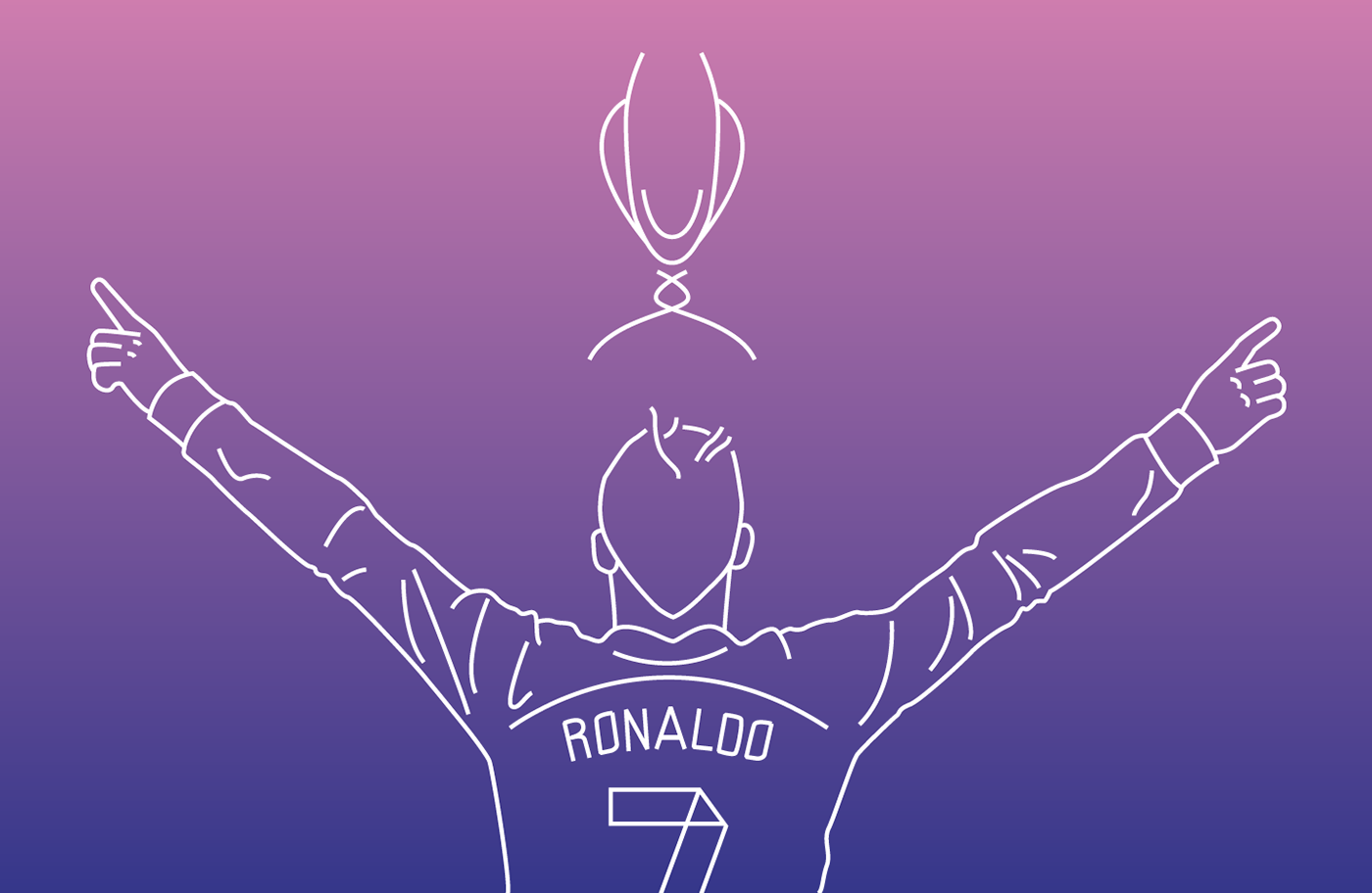 CR7 cristiano ronaldo Real Madrid football calcio outline Icardi roma futbal soccer goal portrait charachter
