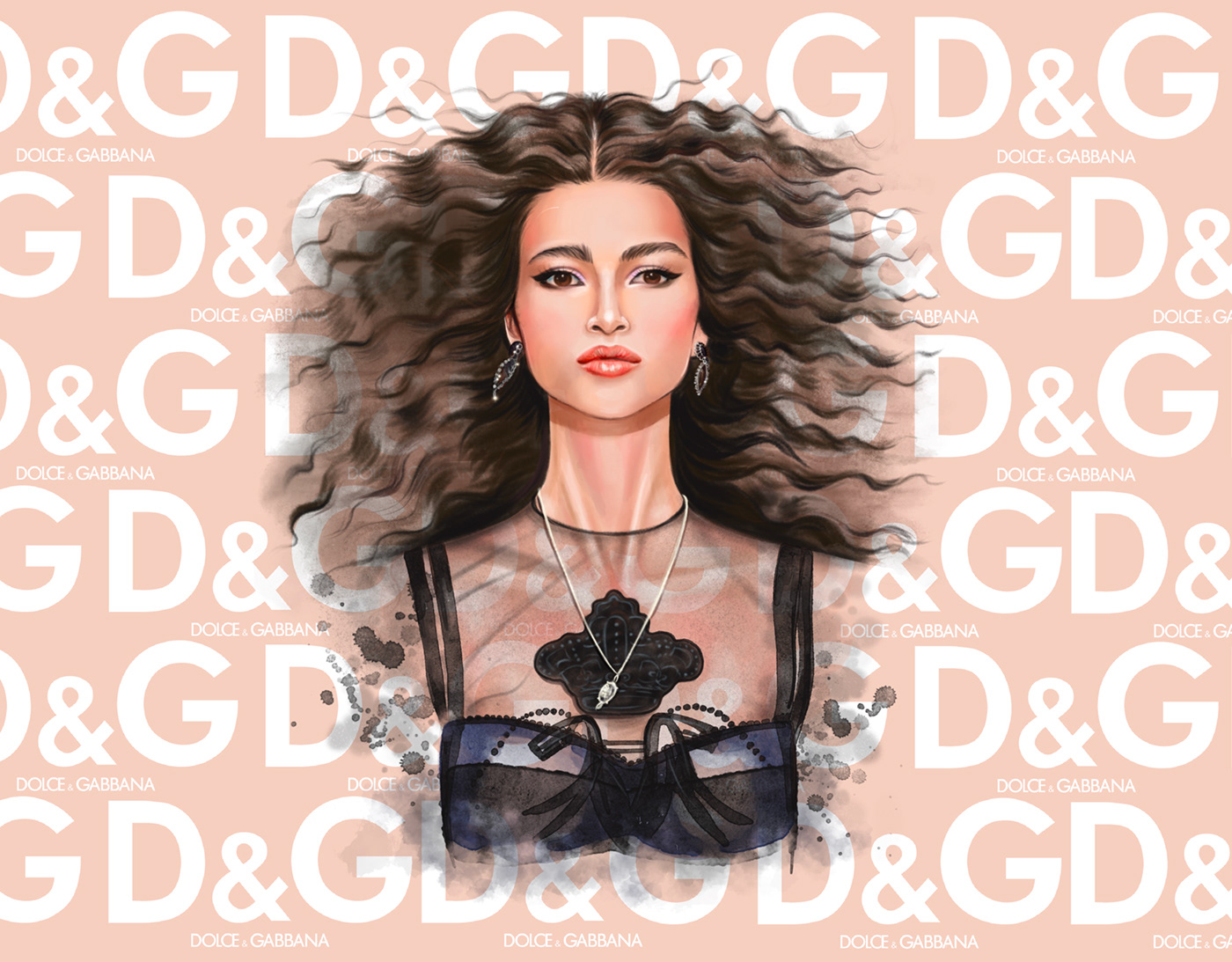 artist ILLUSTRATION  fashion magazine Dolce and Gabbana Digital Art 