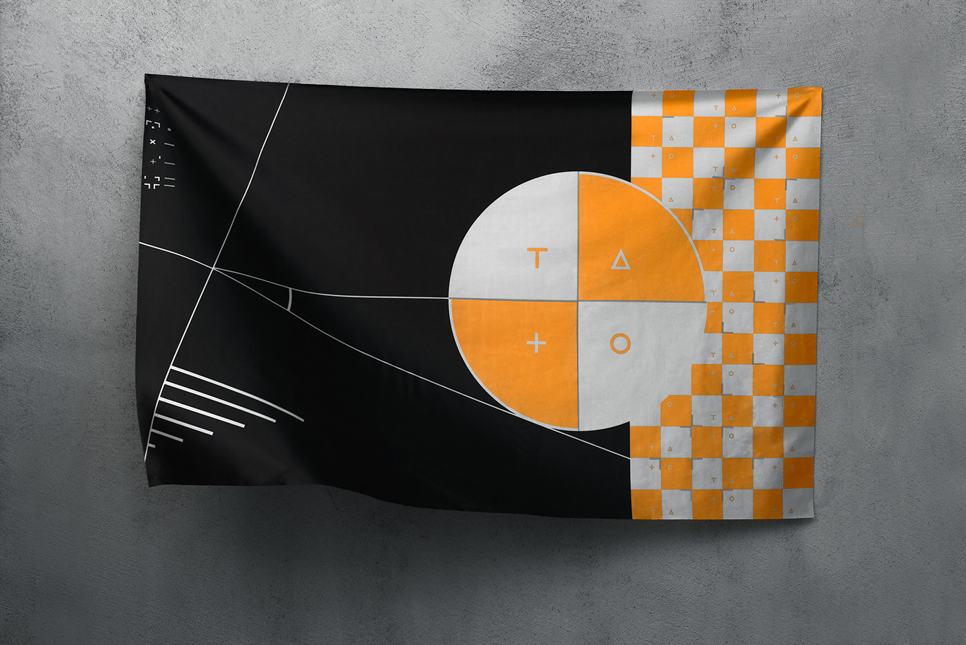 flags graphic orange personal design flag geometric Manifest reflective