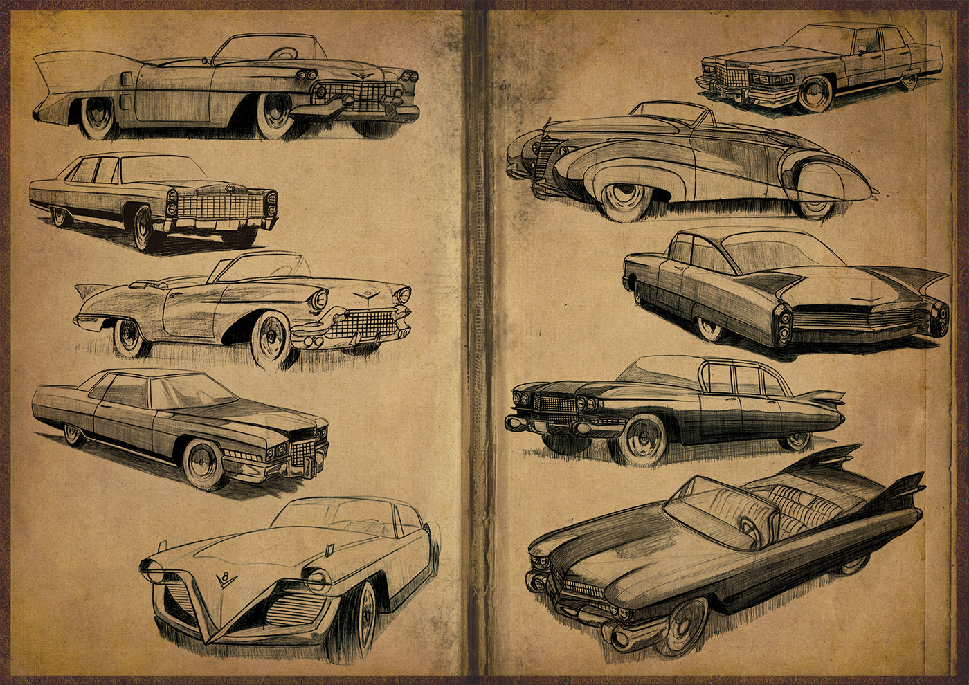 Car sketch. Sketch of the old car. | CanStock