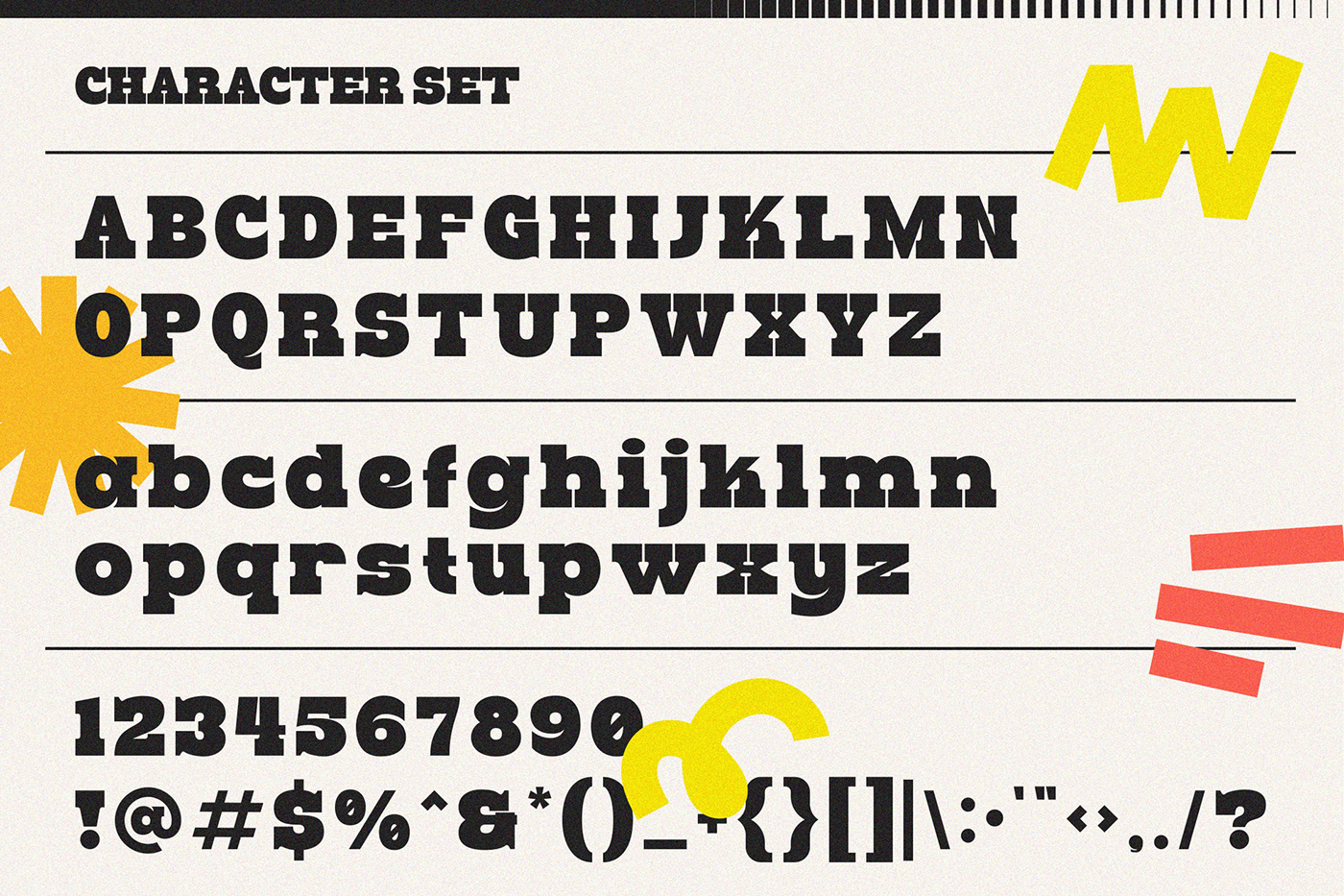 font Typeface display font slab serif modern retro font Free font Retro