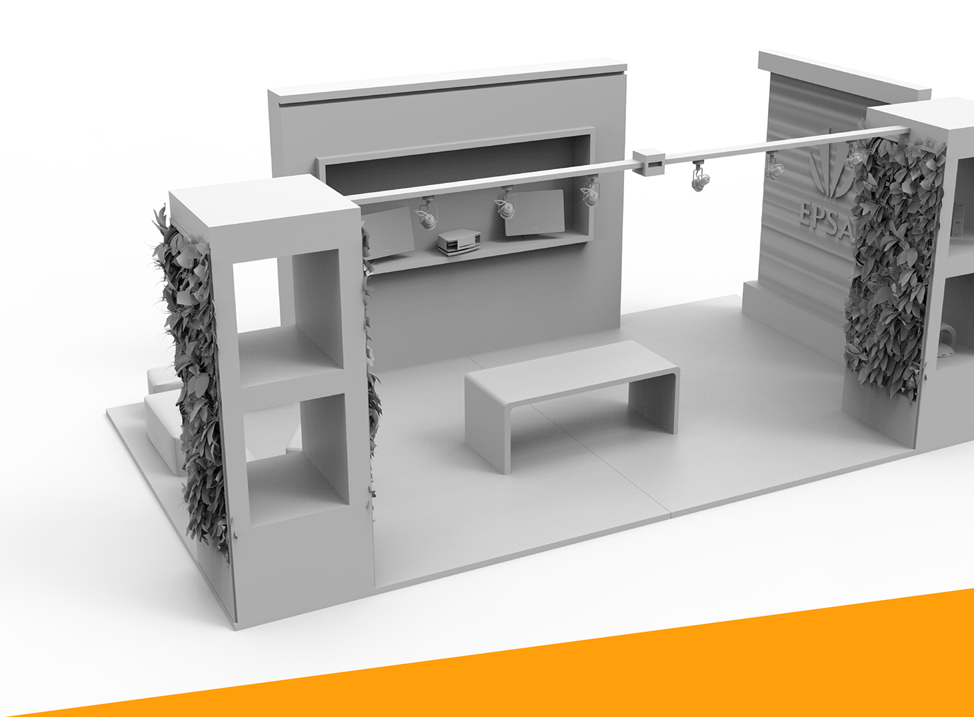 3D modeling modular Stand Exhibition  model