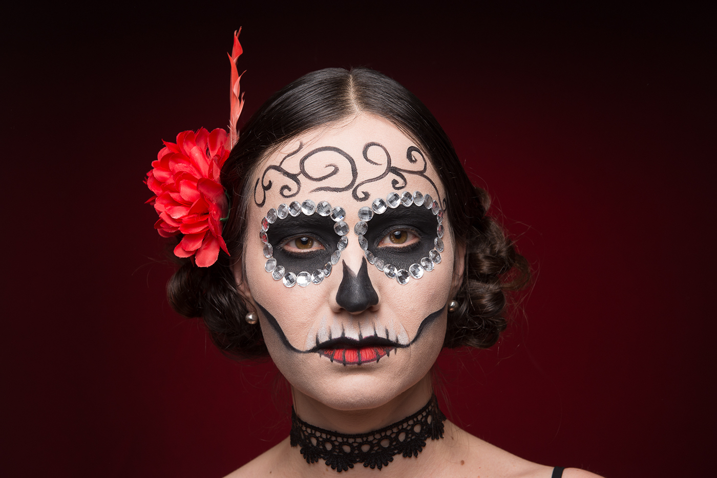 Halloween bride Terror makeup