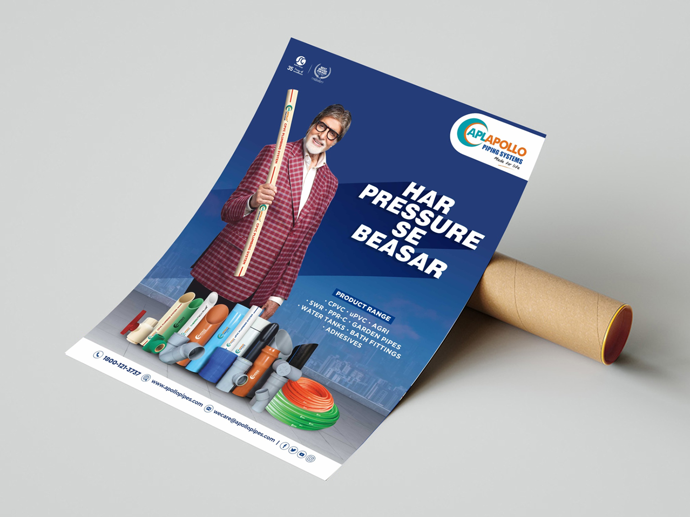 CPVC pvc pipes amitabh bachchan Poster Design Creative Design product poster Product banner