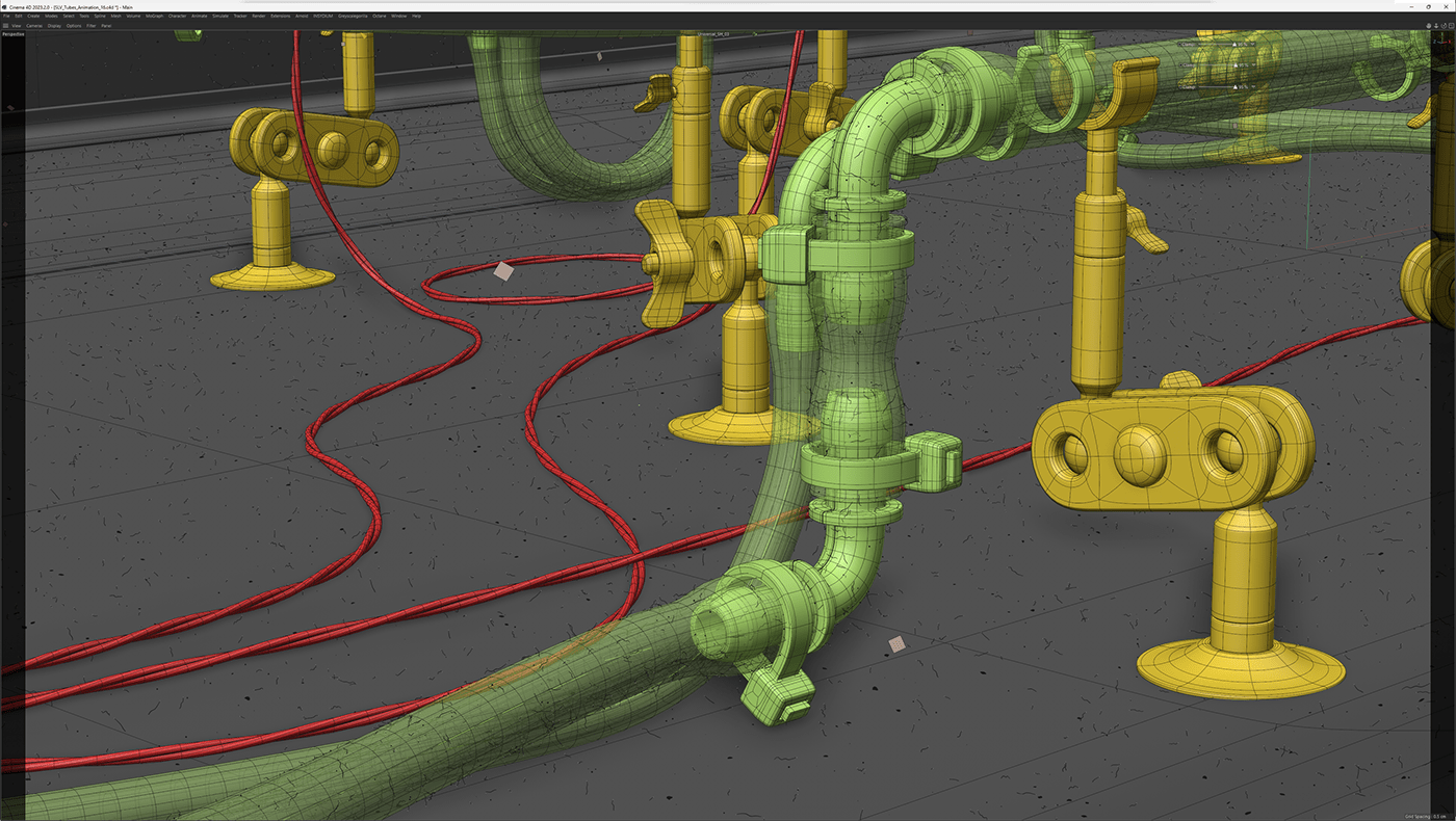 bokeh CGI depth of field hyperrealism lab laboratory medical Realism rendering Tubes