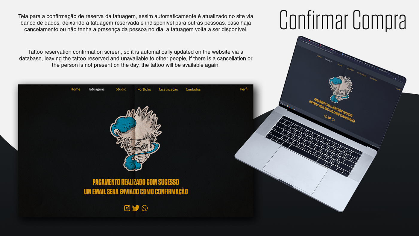 concept Interface site tattoo UI ux Web Webdesign