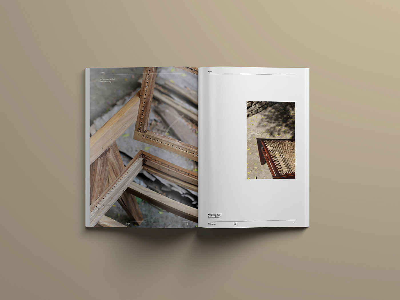Lookbook editorial publication furniture artisan Catalogue Photography 