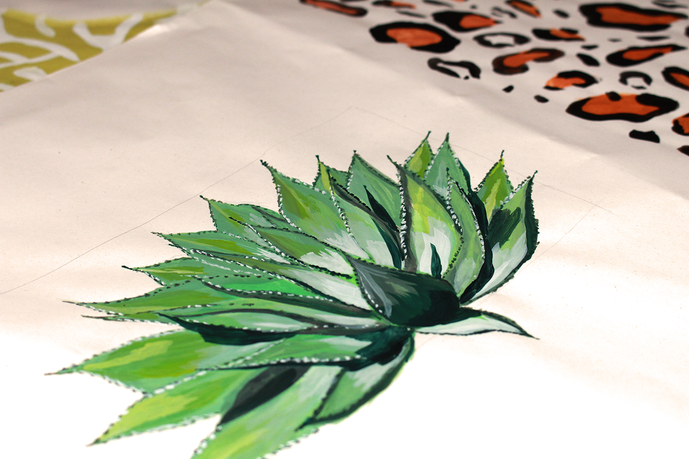 hypnotic jungle Tropical textile design pattern prints Project Marangoni colorful