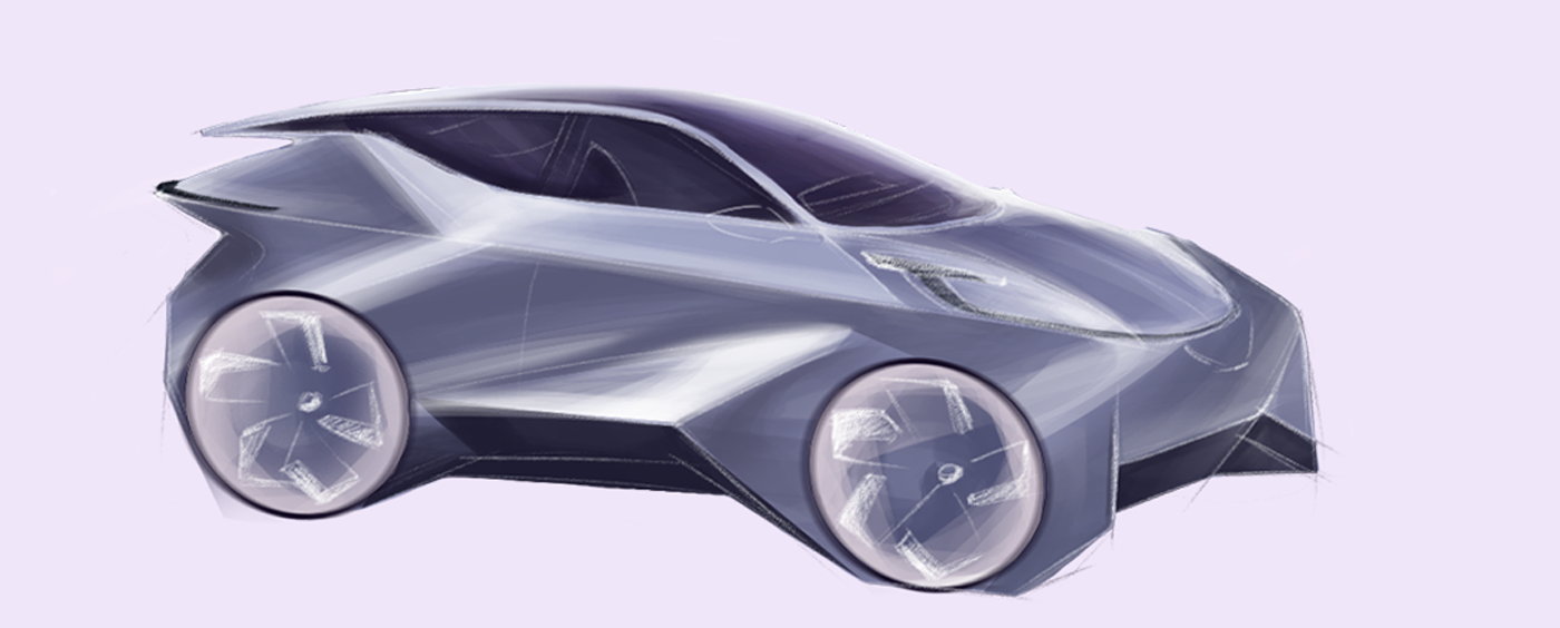 sketch Drawing  concept art car Automotive design automotive   industrial design  transportation Digital Art  Render