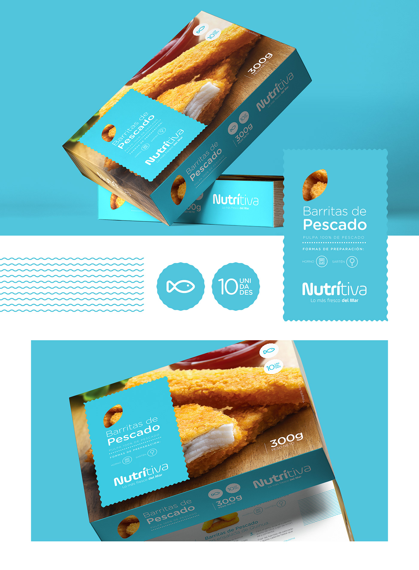 branding  graphic design  Food  fish identity marca Packaging packaging design visual visual identity