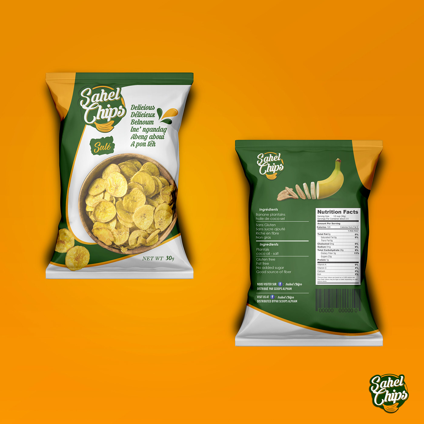 cameroon chips Food Good Packaging Plantain sahel chips.