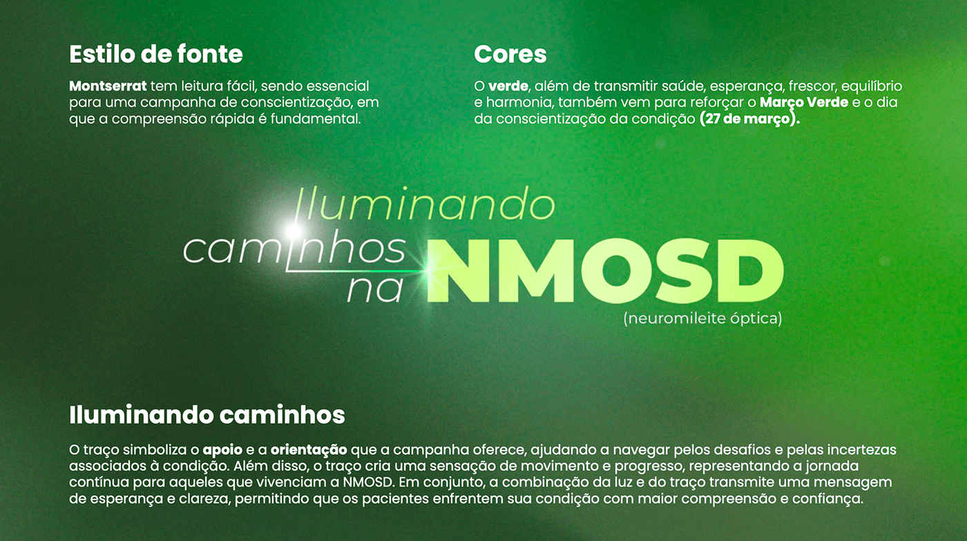 neurology Health brand identity design Graphic Designer doencas raras neuromielite nmo NMOSD