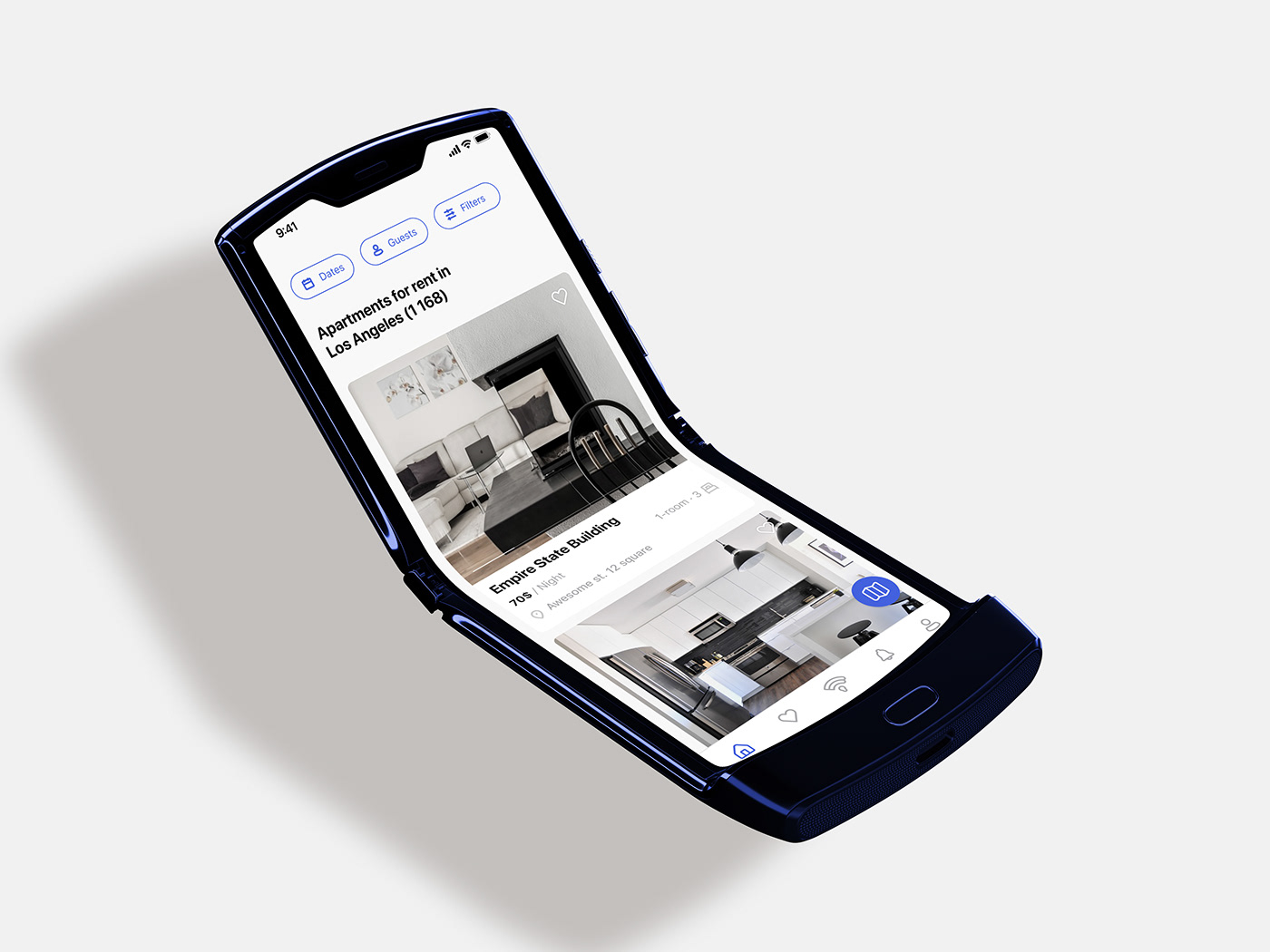 Booking hotel identity logo animation Mobile app UI ux