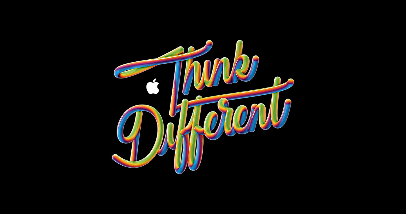 advertisement apple branding  coca design graphic lettering logo nasa Samsung