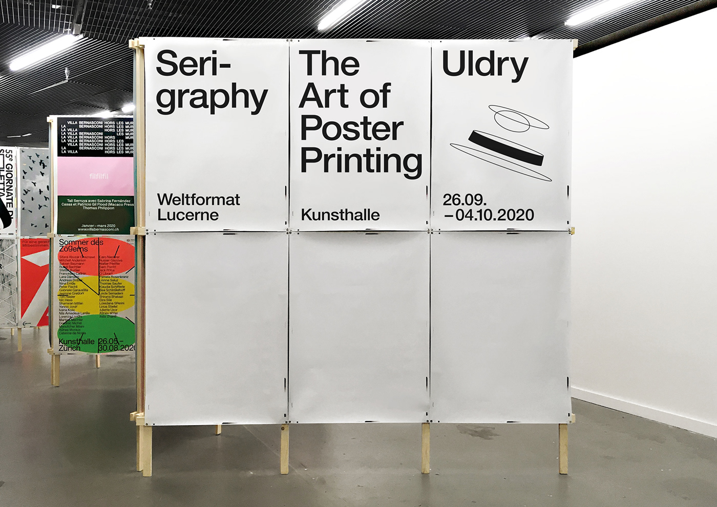 design Exhibition  poster print scenography silkscreenprint Weltformat