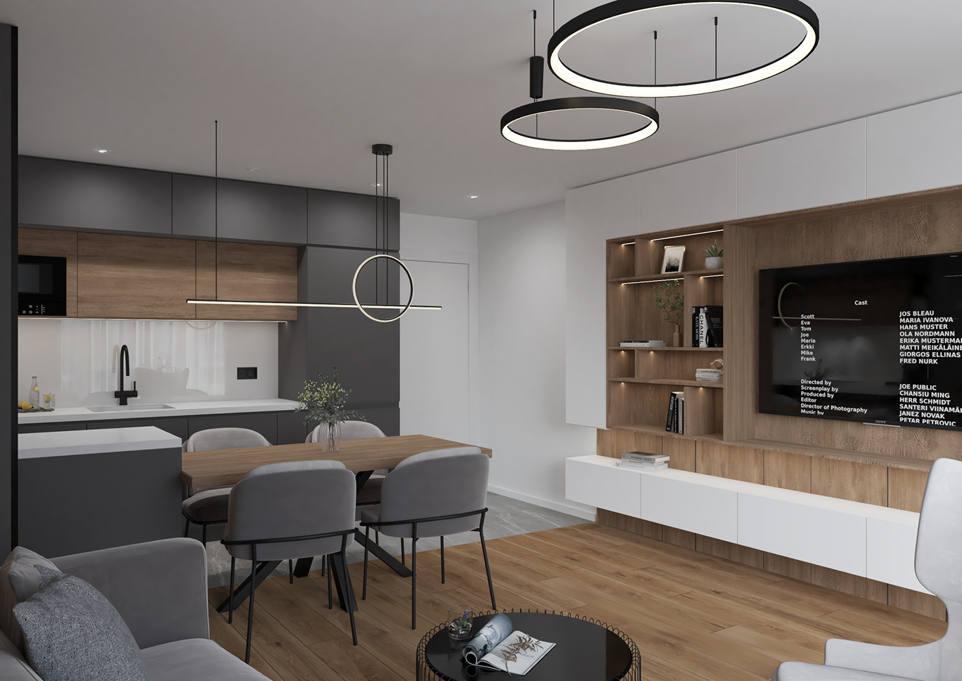 Interior 3ds max vray luxury elegant modern Render living room visualization apartment