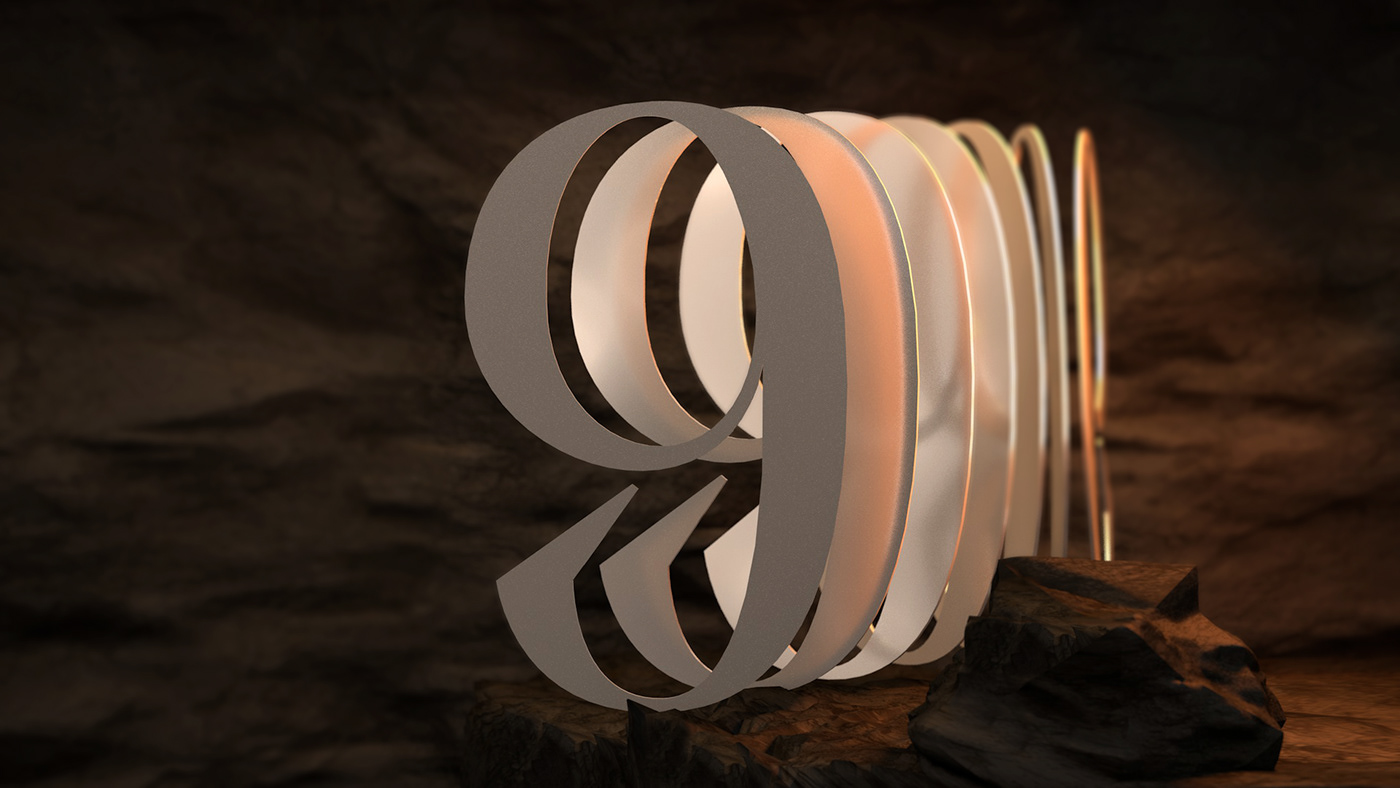 36daysoftype 3D Character cinema4d font kinetic motion type typography  