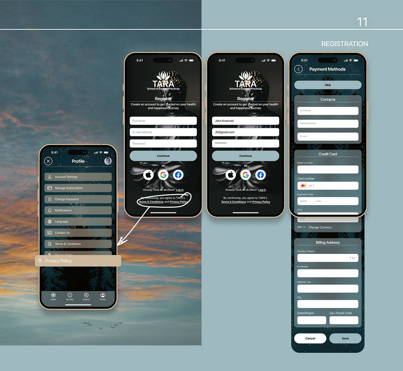 meditation app UI/UX Mobile app Figma Web Design  application ios design
