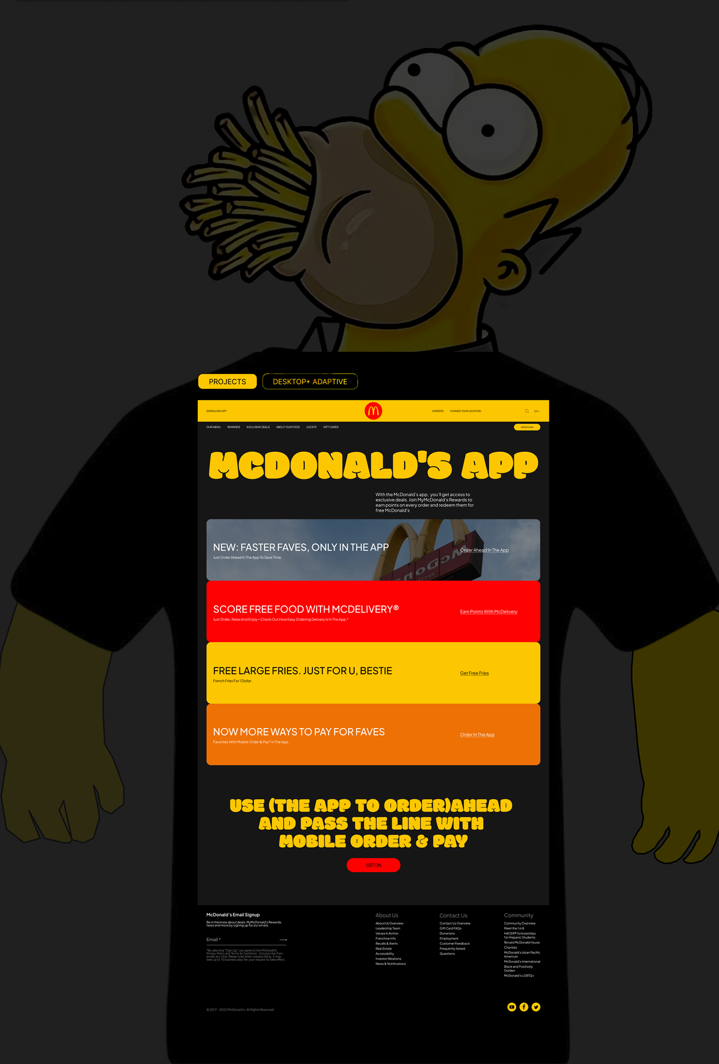 UI/UX Figma corporate UX design user experience Interface uprock school uprock clan Food  McDonalds